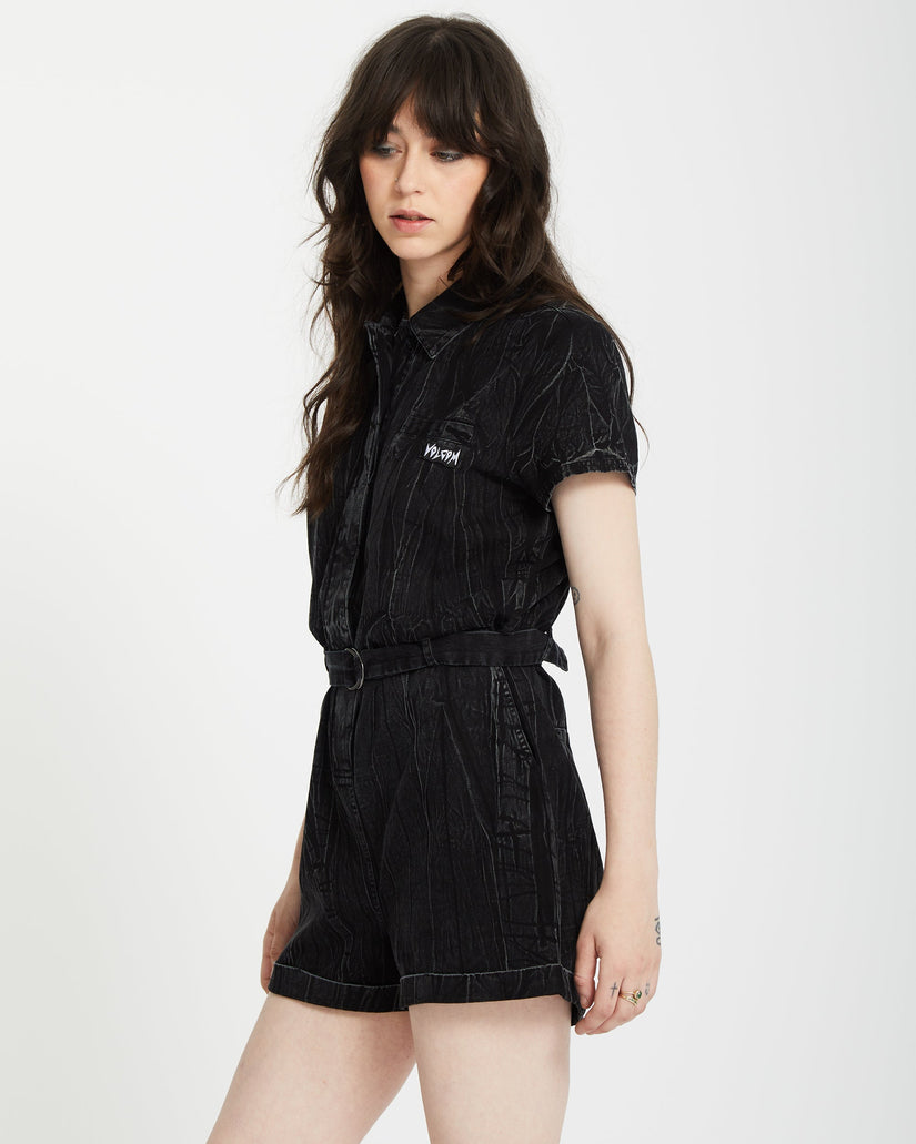 Combishort Asphalt - BLACK MARBLE WASH