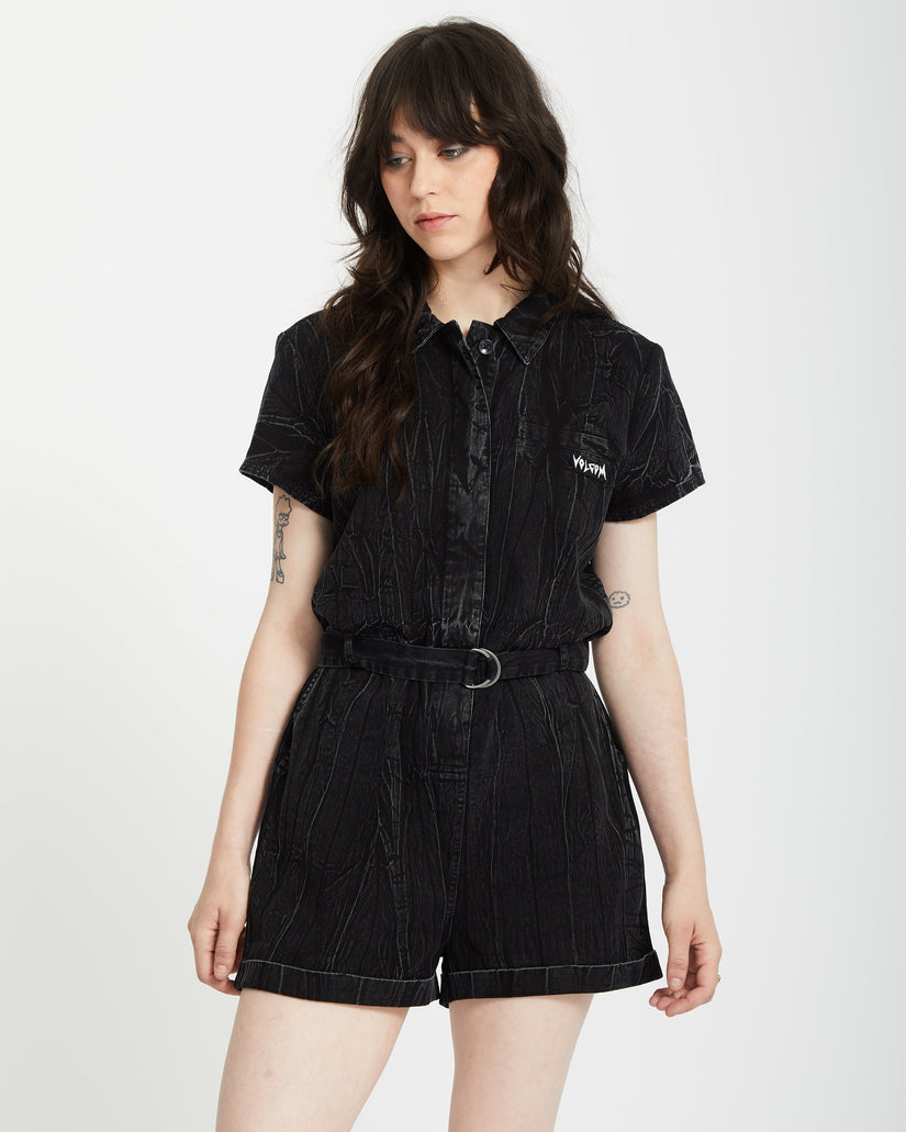 Combishort Asphalt - BLACK MARBLE WASH