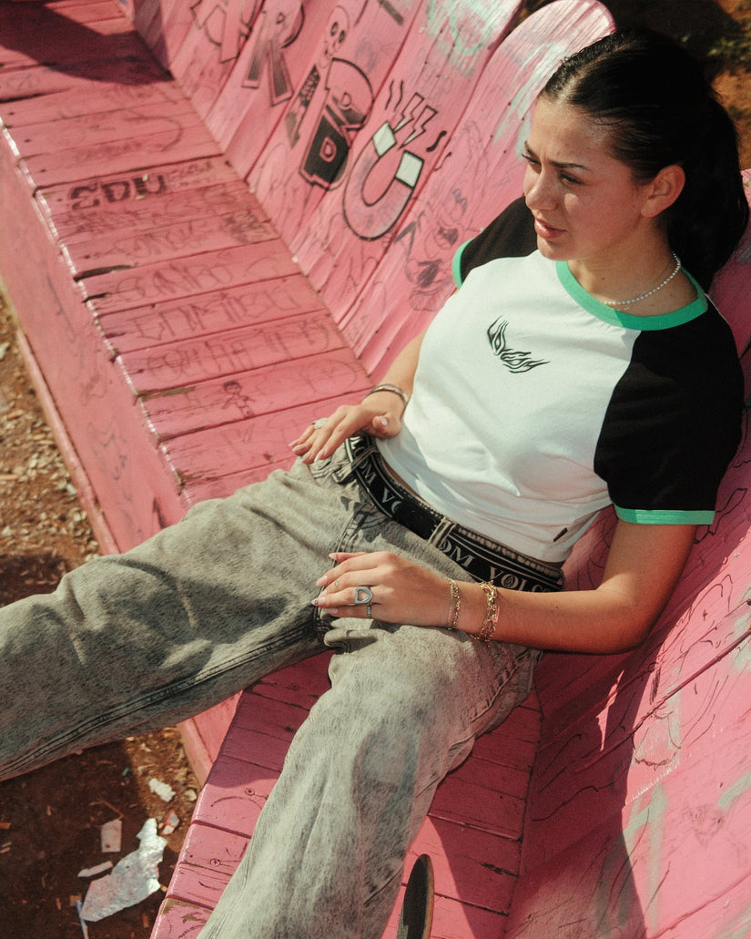 T-shirt Alix 2 - BLACK WHITE