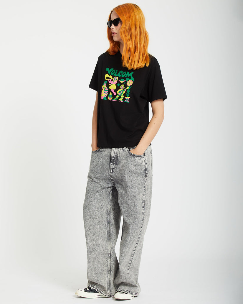 T-shirt Radical Daze Up - BLACK