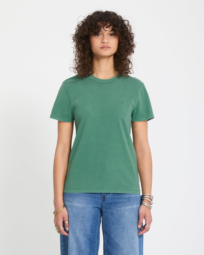 T-shirt Solid Stone - Evergreen