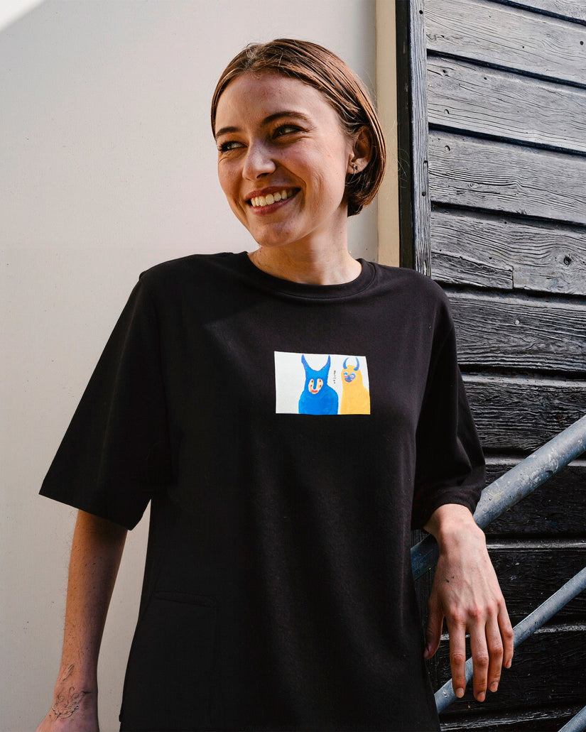 T-shirt Radical Daze Up - Black