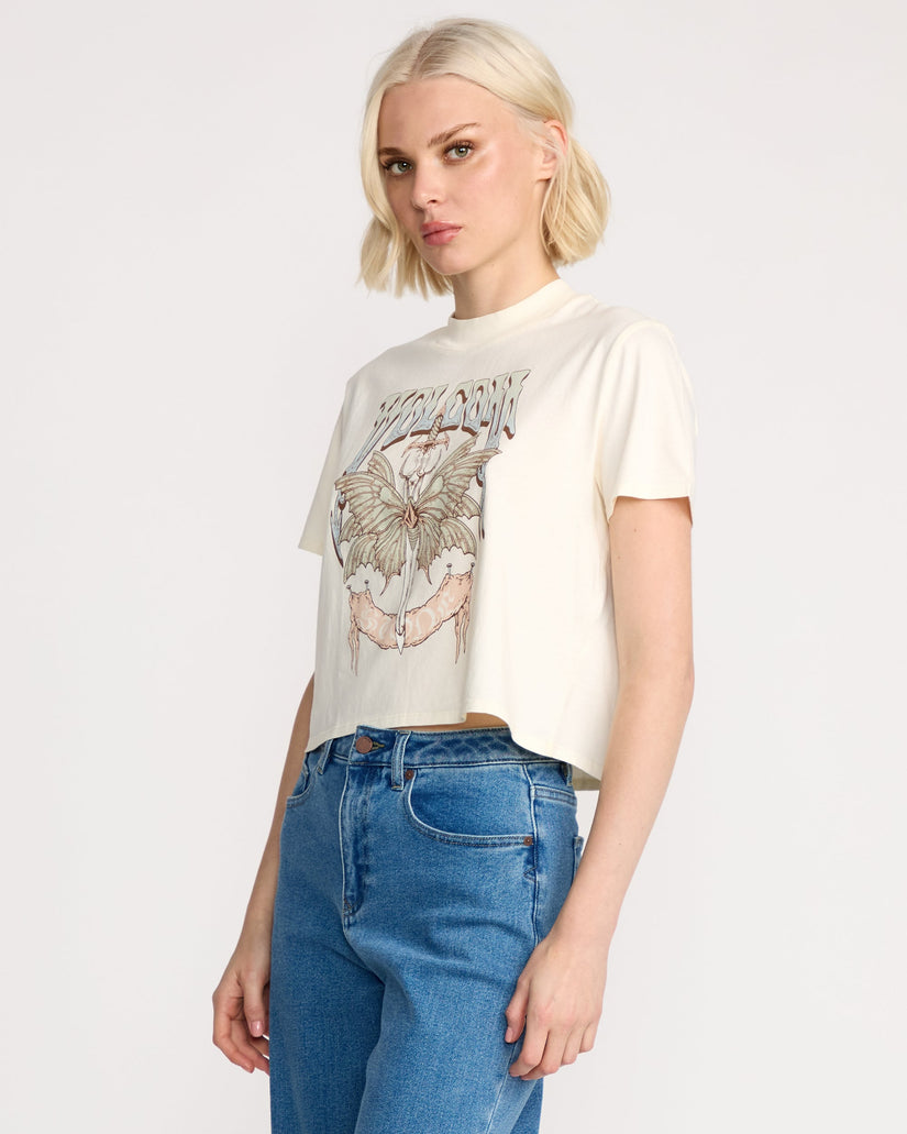 T-Shirt Dial Crop - Bone