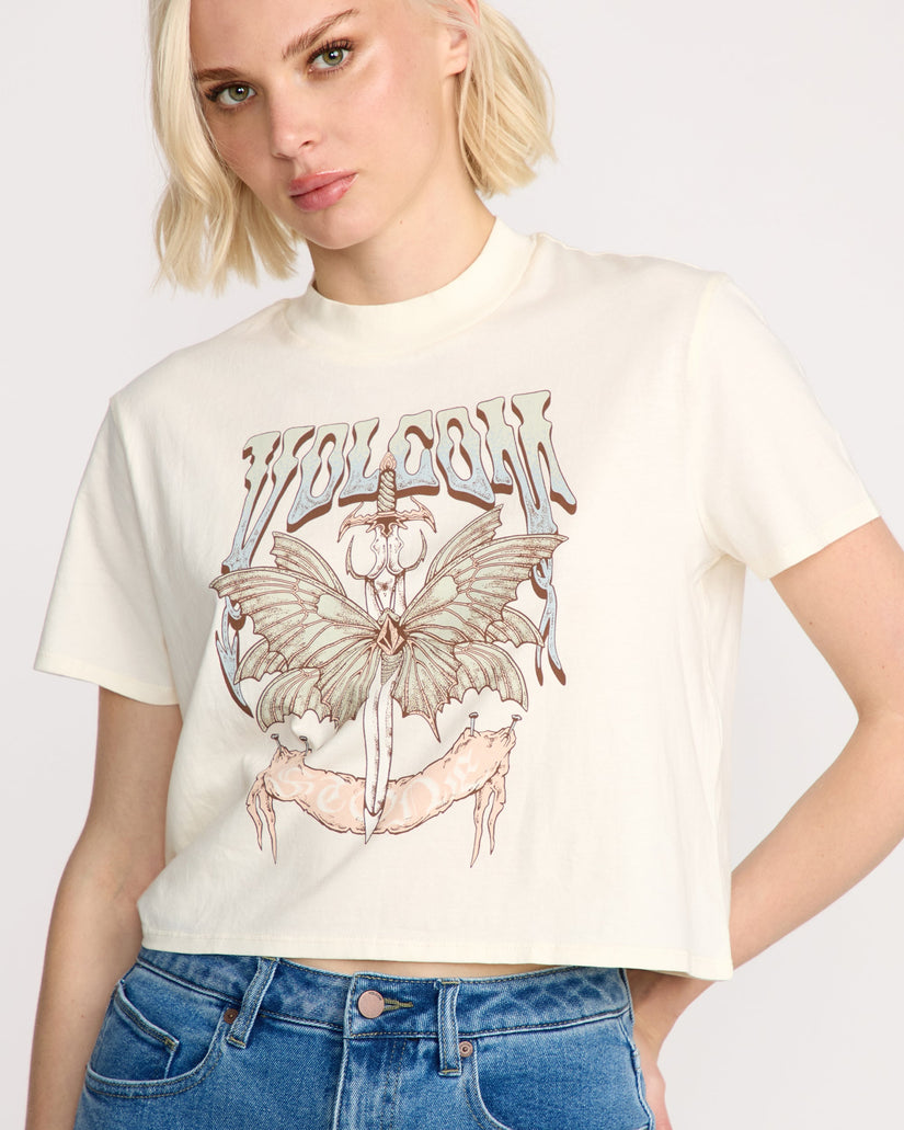 T-Shirt Dial Crop - Bone