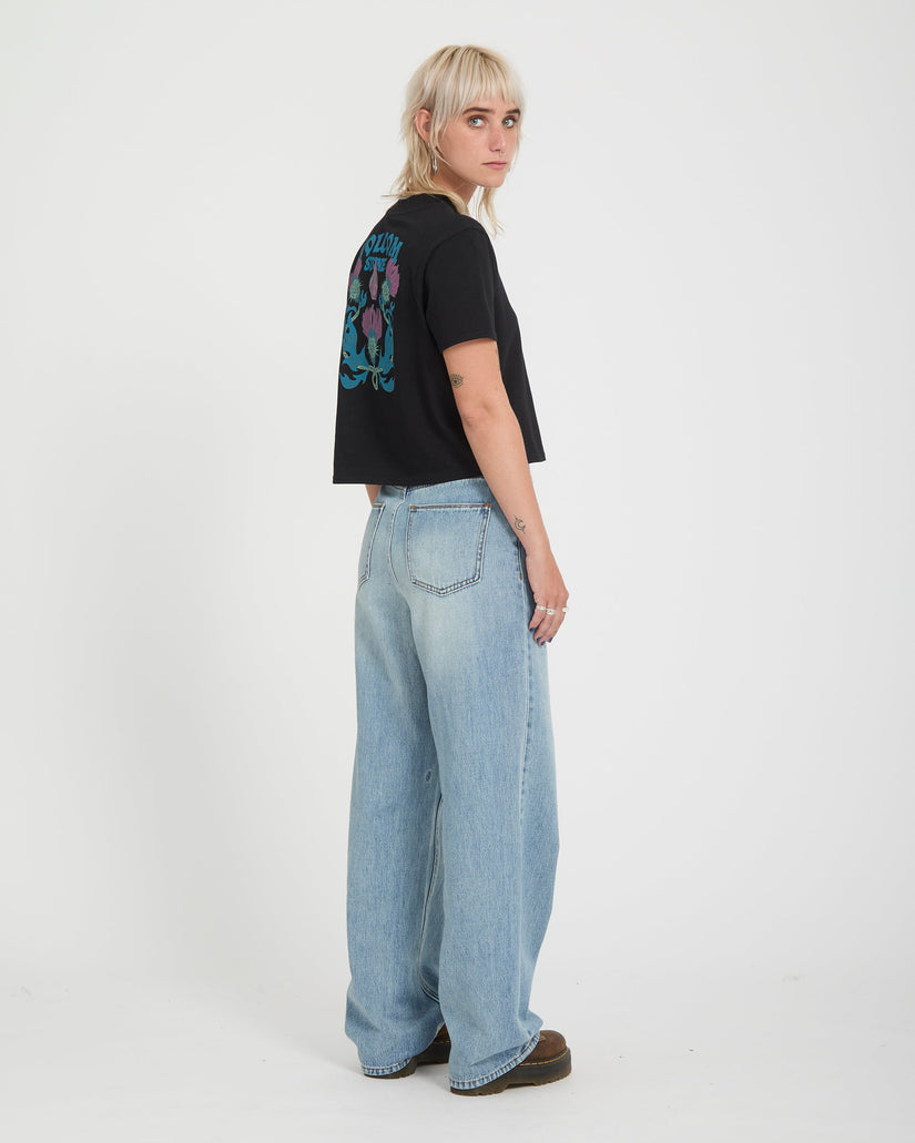 T-shirt Dial Crop - Black