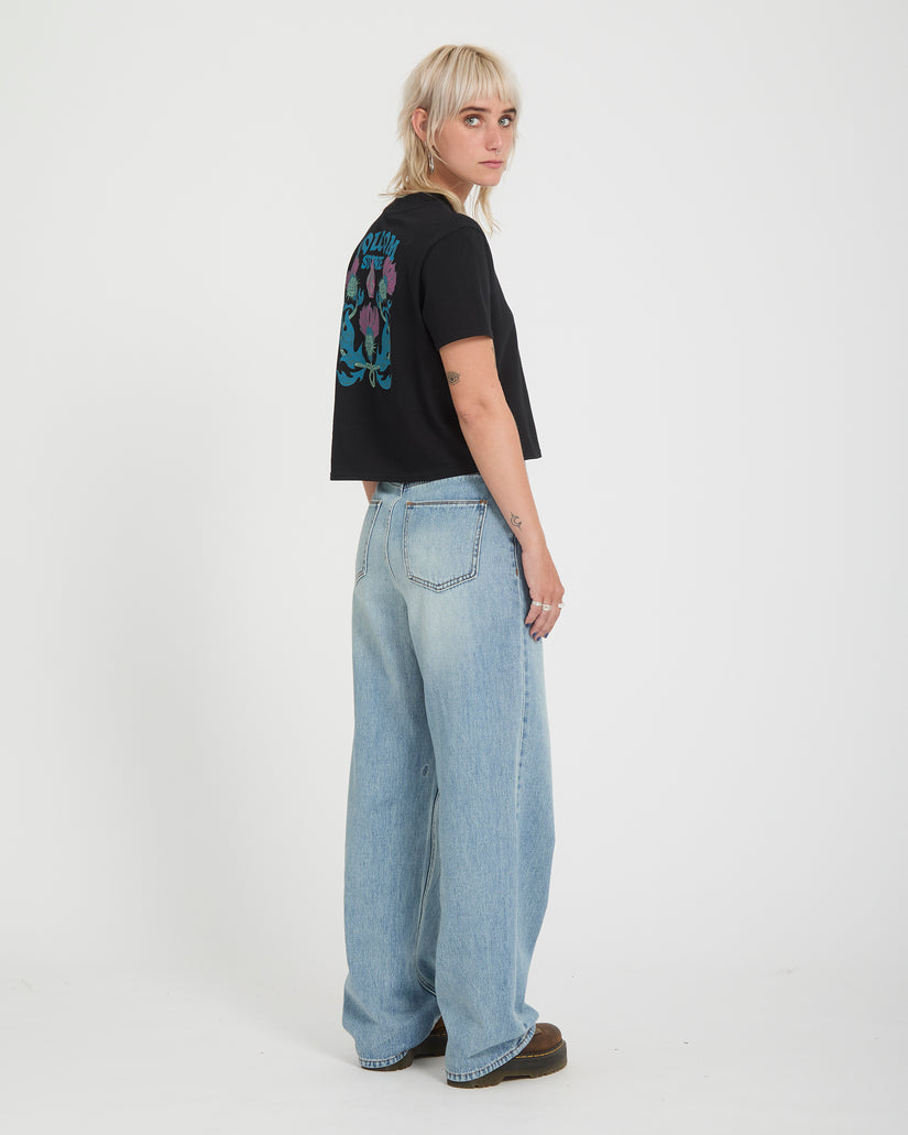 T-shirt Dial Crop - Black