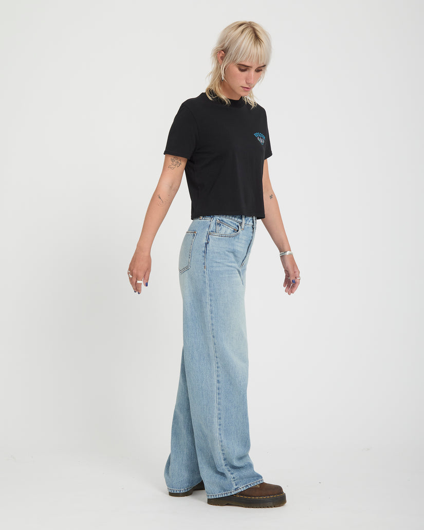 T-shirt Dial Crop - Black