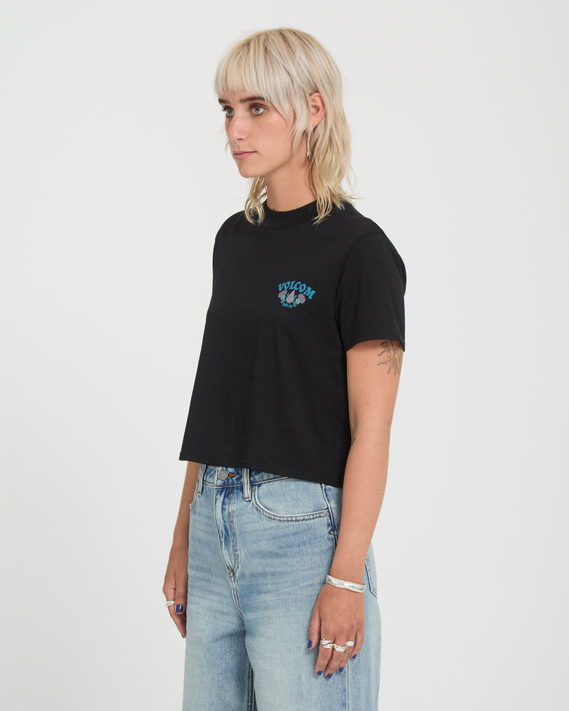 T-shirt Dial Crop - Black