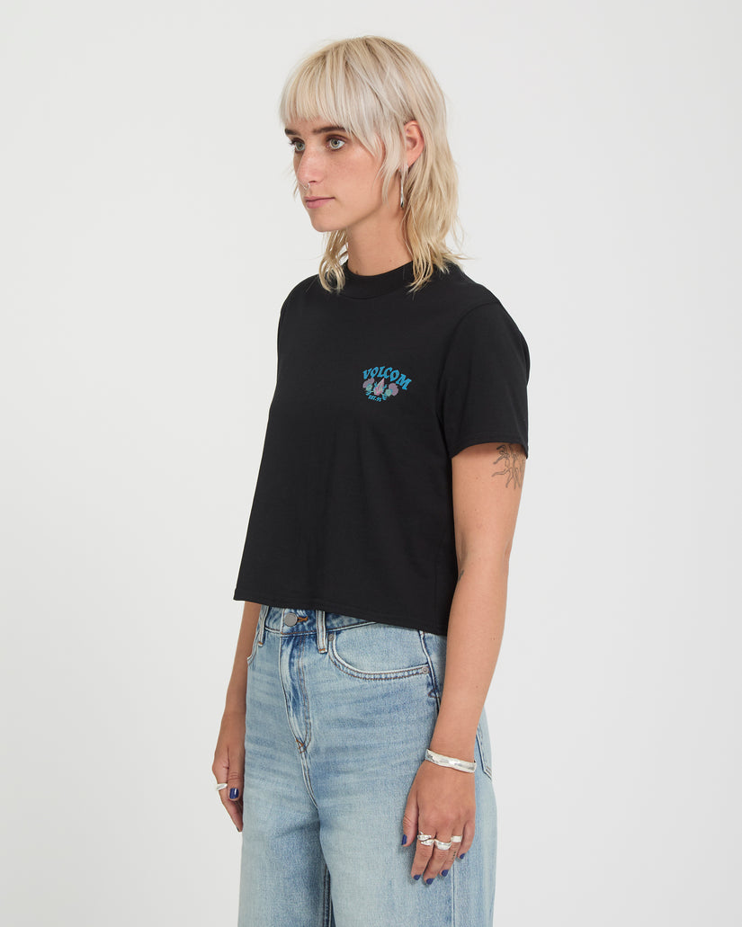T-shirt Dial Crop - Black