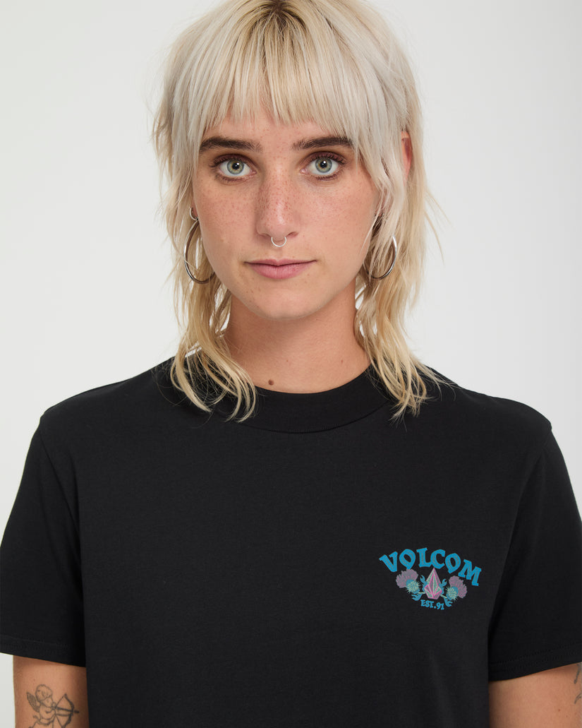 T-shirt Dial Crop - Black