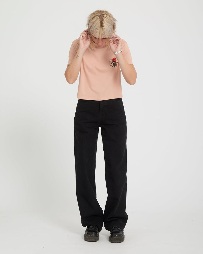 T-shirt Dial Crop - Misty Rose