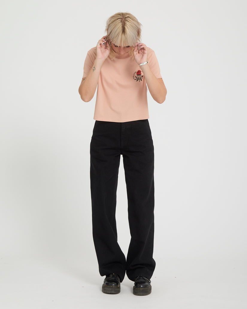 T-shirt Dial Crop - Misty Rose