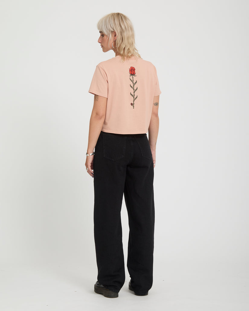 T-shirt Dial Crop - Misty Rose