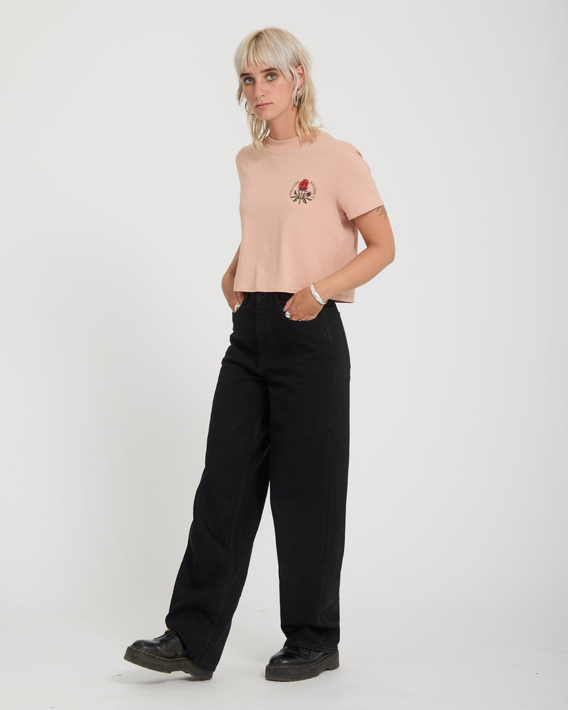 T-shirt Dial Crop - Misty Rose