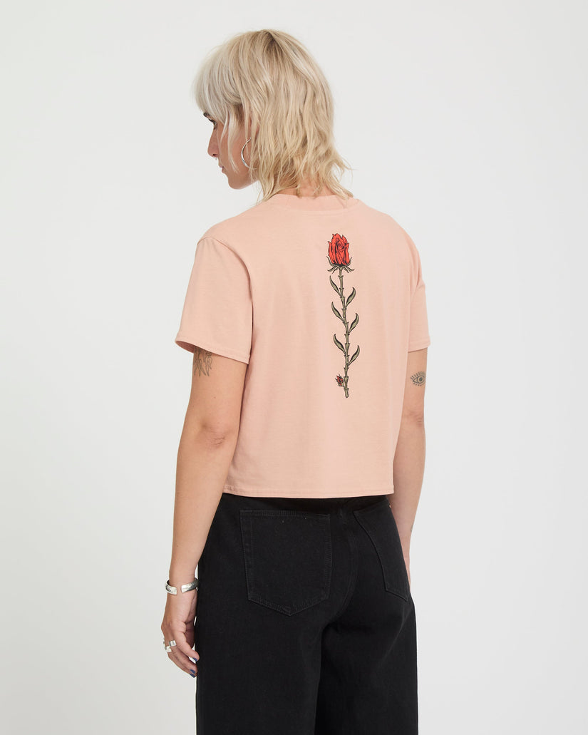 T-shirt Dial Crop - Misty Rose