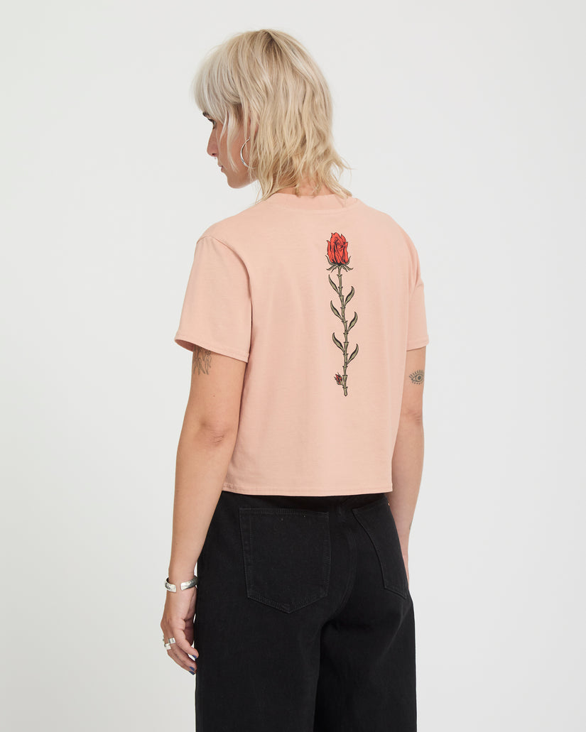 T-shirt Dial Crop - Misty Rose
