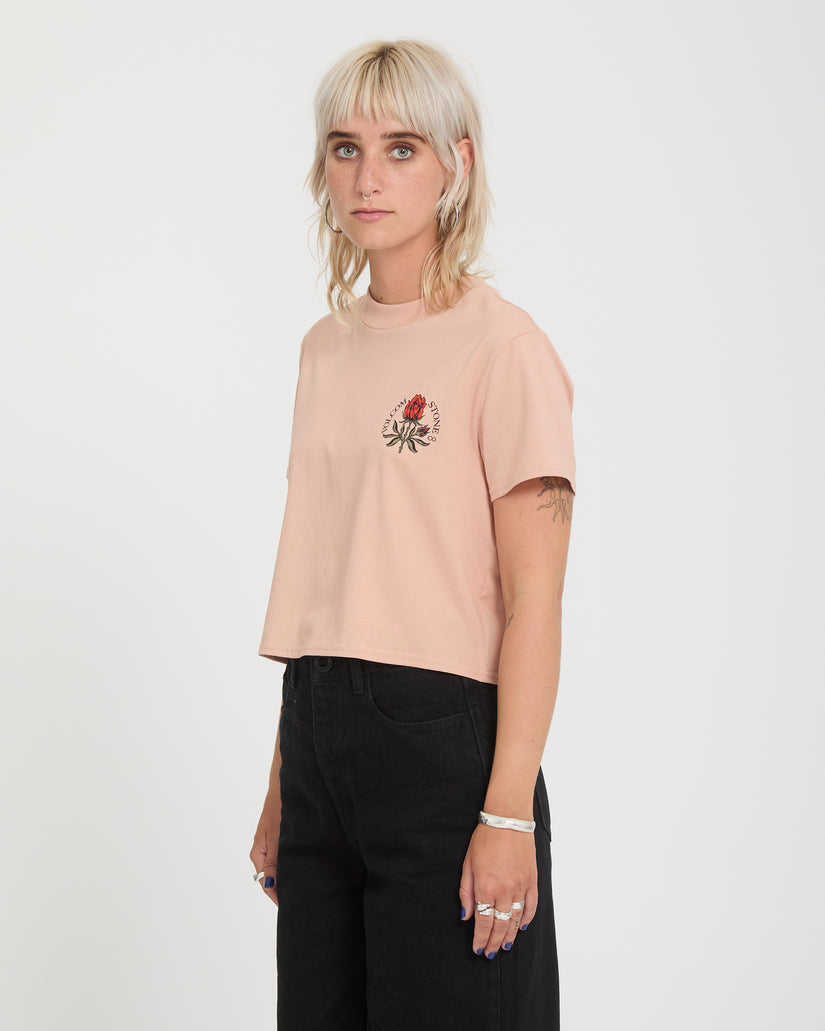 T-shirt Dial Crop - Misty Rose