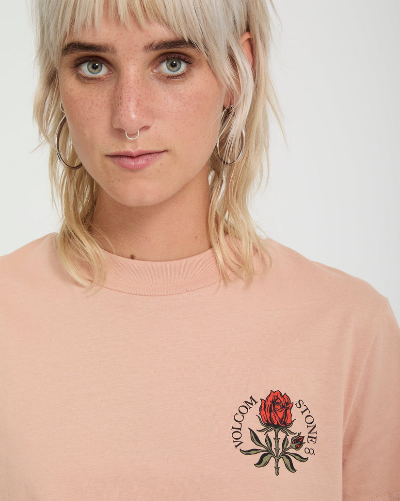 T-shirt Dial Crop - Misty Rose
