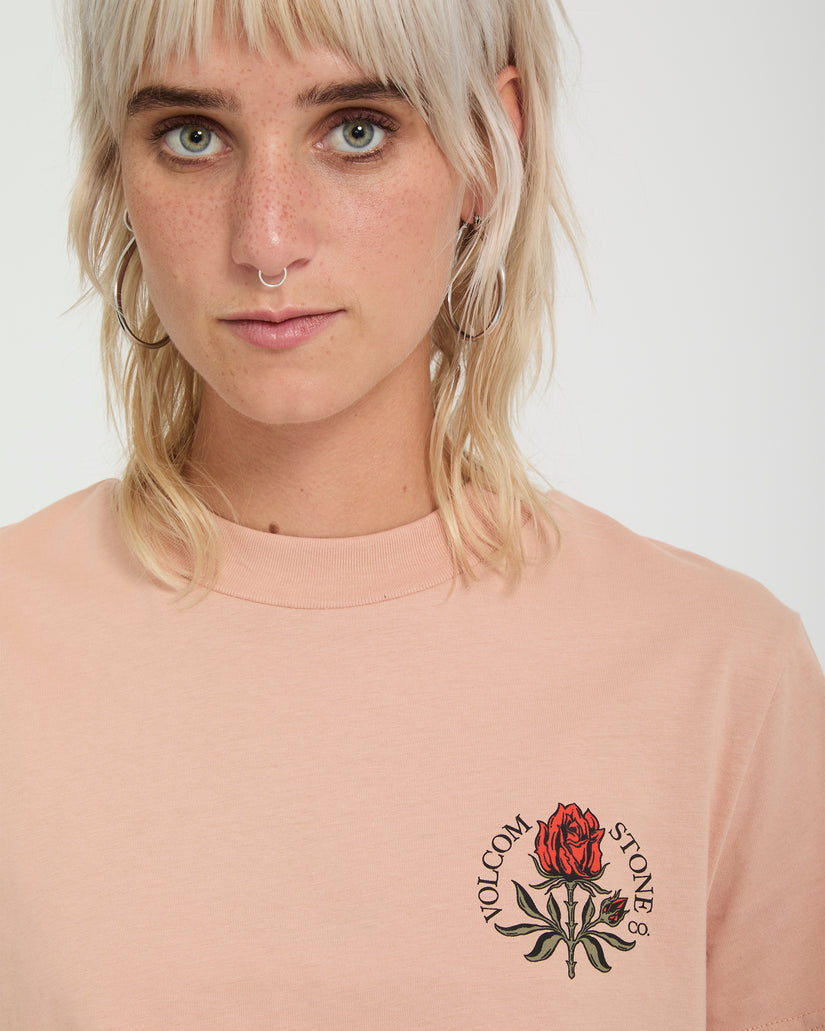 T-shirt Dial Crop - Misty Rose