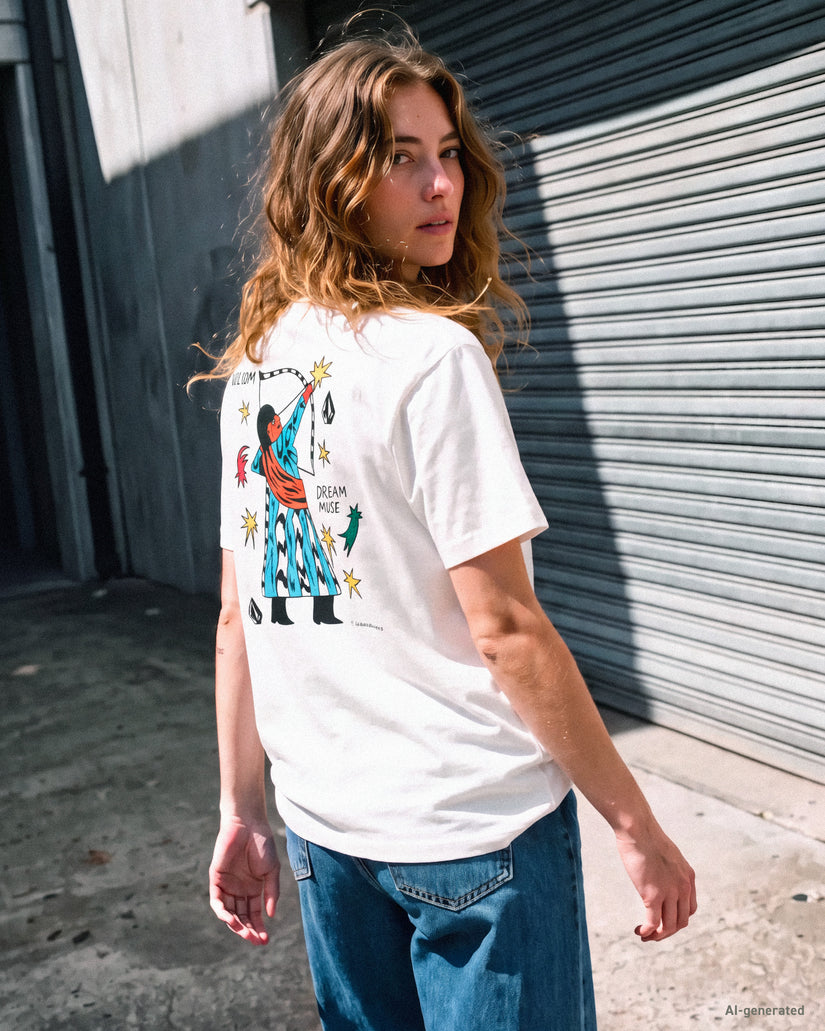 T-shirt Radical Daze Up - Off White