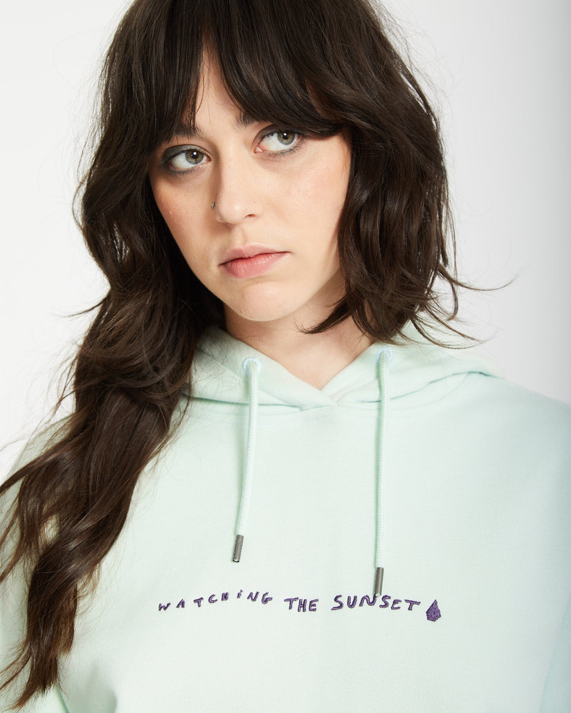 Sweat à Capuche Flowish - CLOUD BLUE