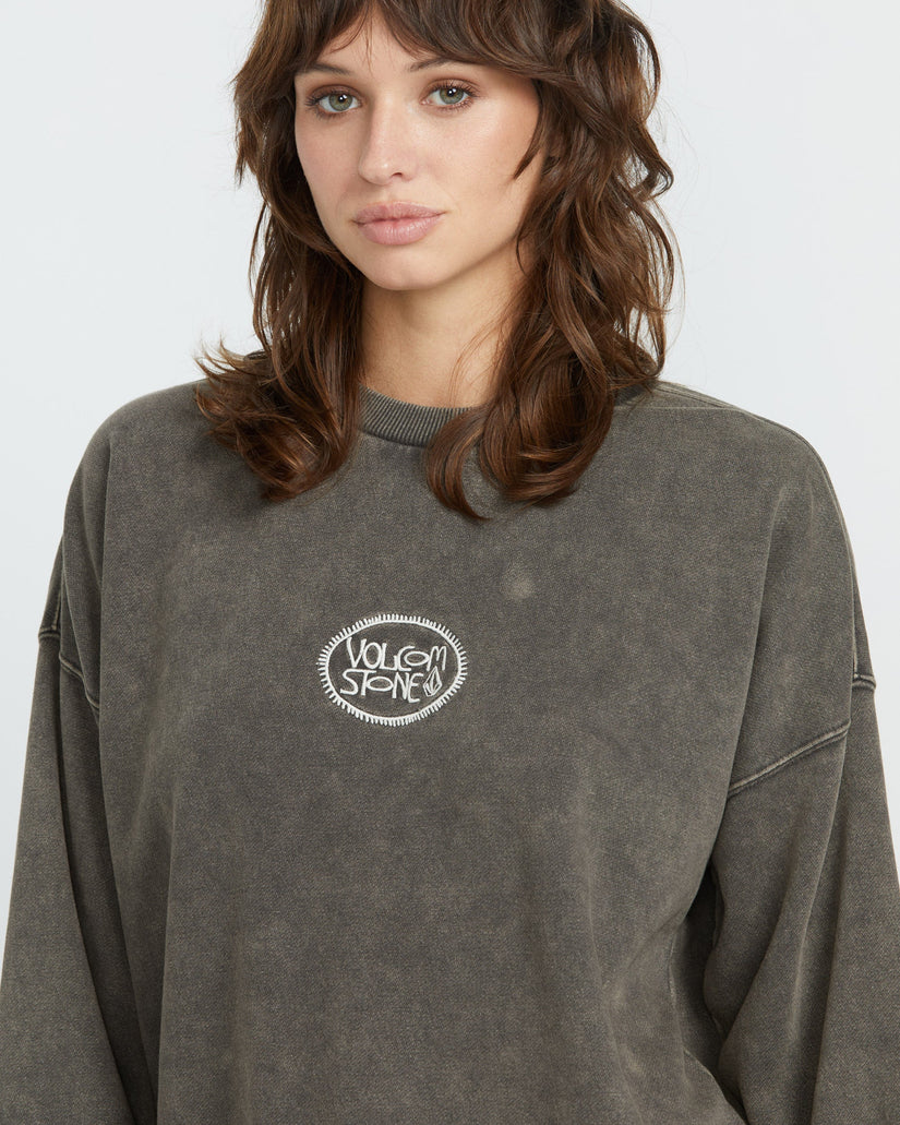 Sweatshirt Stone - VINTAGE BLACK