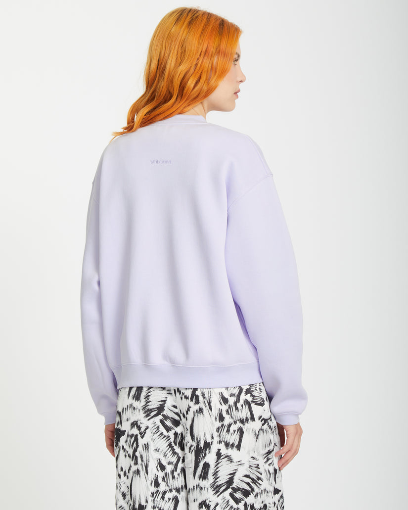 Sweatshirt Stone Heart Up - DUSTY LAVENDER