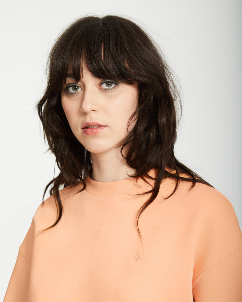 Sweatshirt Stone Heart Up - PALE PEACH