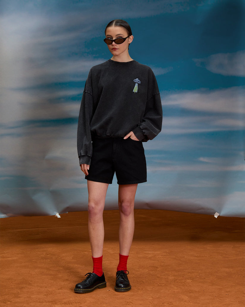 Sweatshirt Mickey Mason - Vintage Black