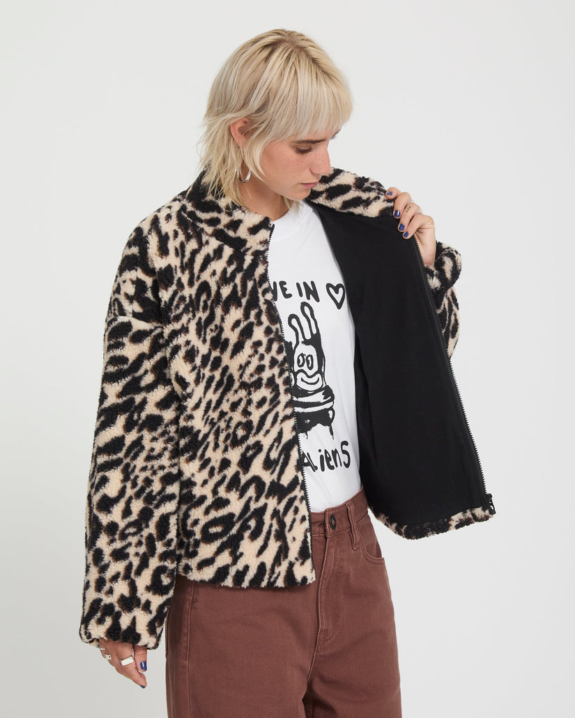 Veste Sherpa Wylding Out - Animal Print