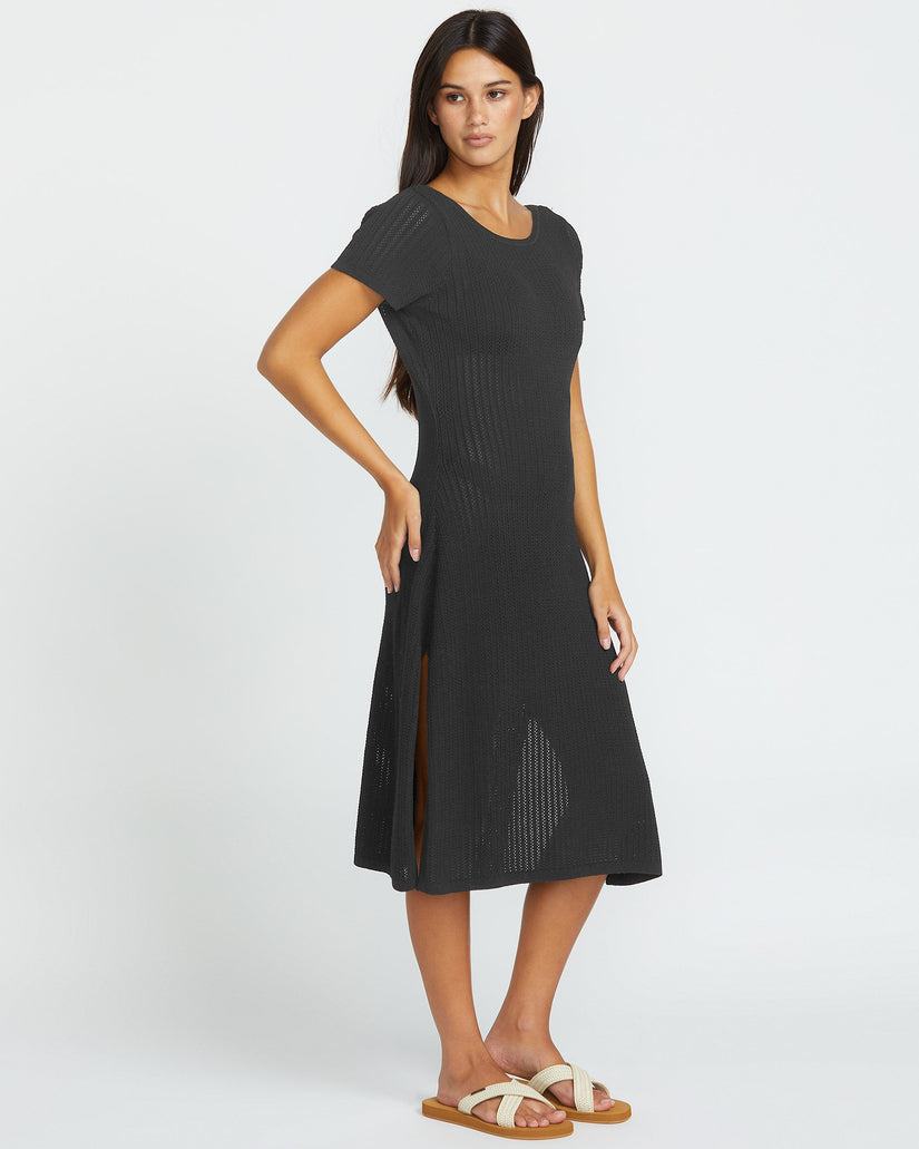 Robe de Plage Meshy- BLACK