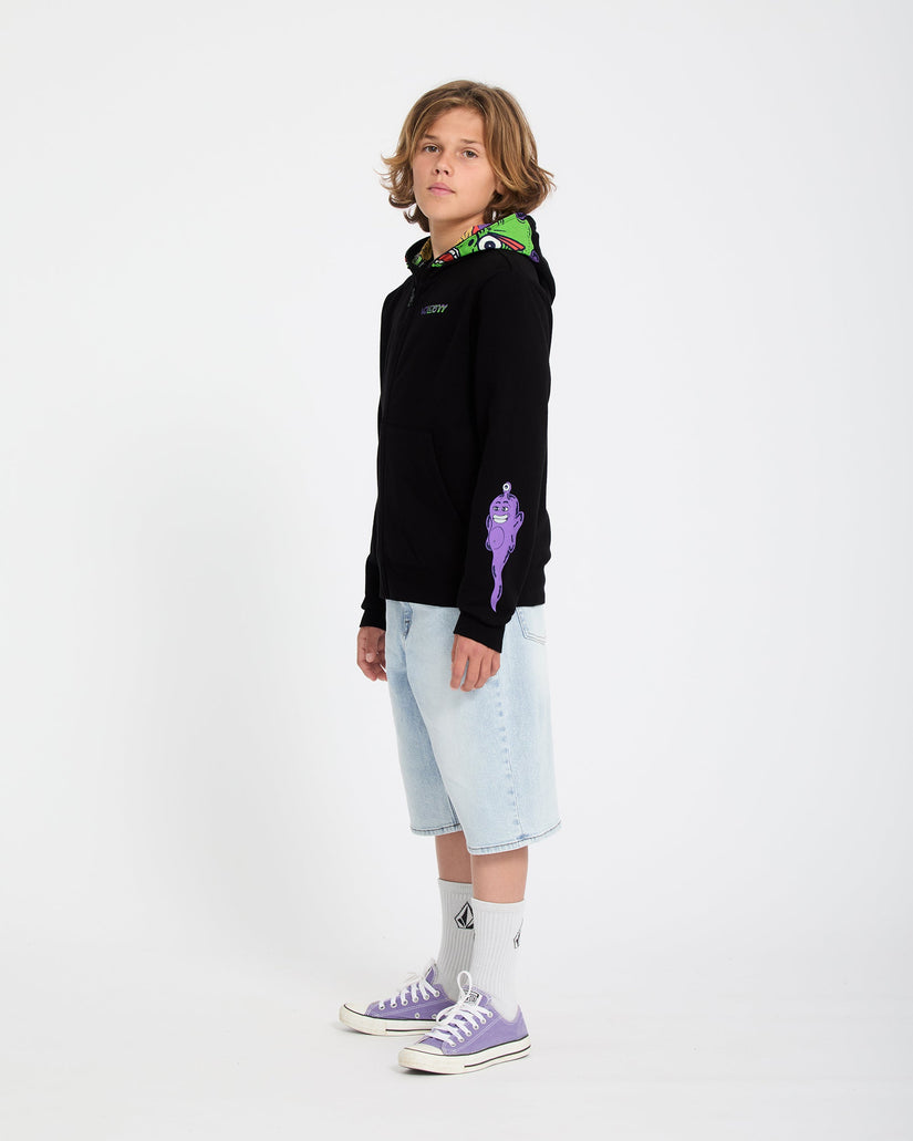 Sweat à capuche zippé Ben Sanair - Black - (ENFANT)