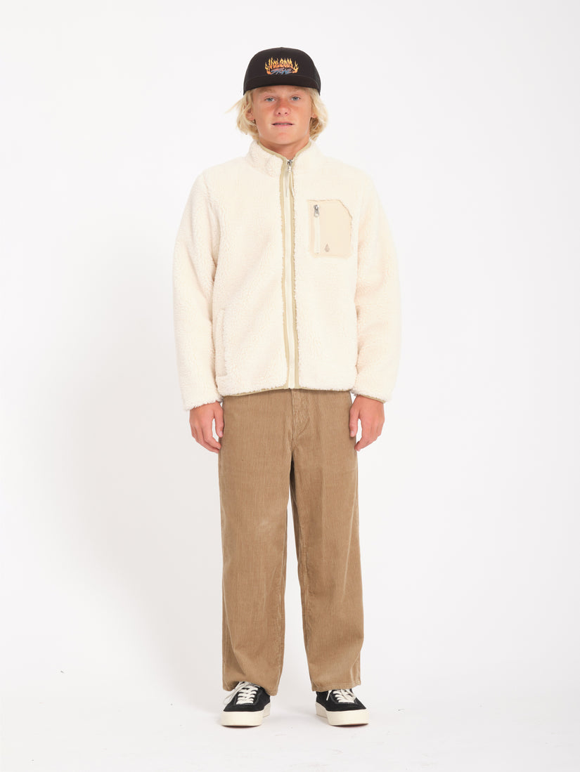 Sweat Zippé Sherpa Muzzer Fuzzar - DIRTY WHITE - (ENFANT)