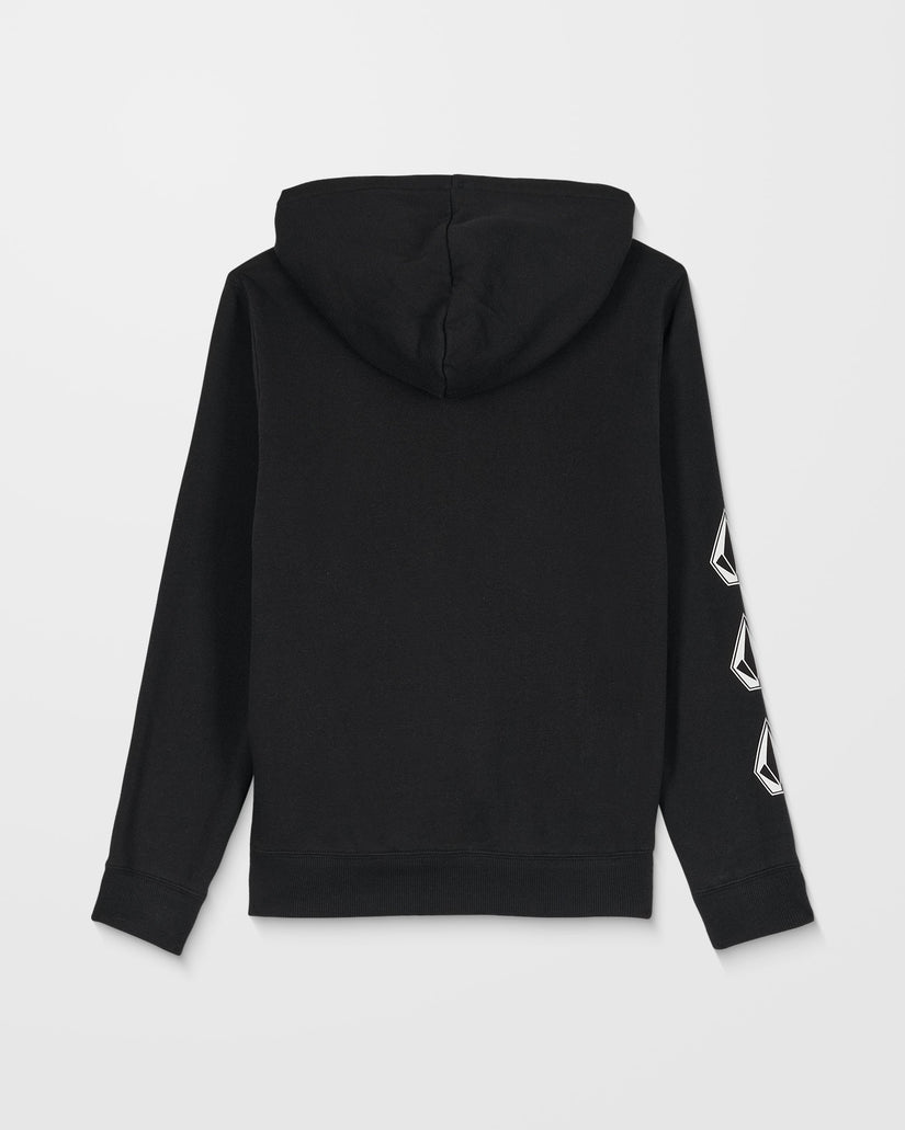 Sweat À Capuche Zippé Iconic Stone Gid - Black - (ENFANT)