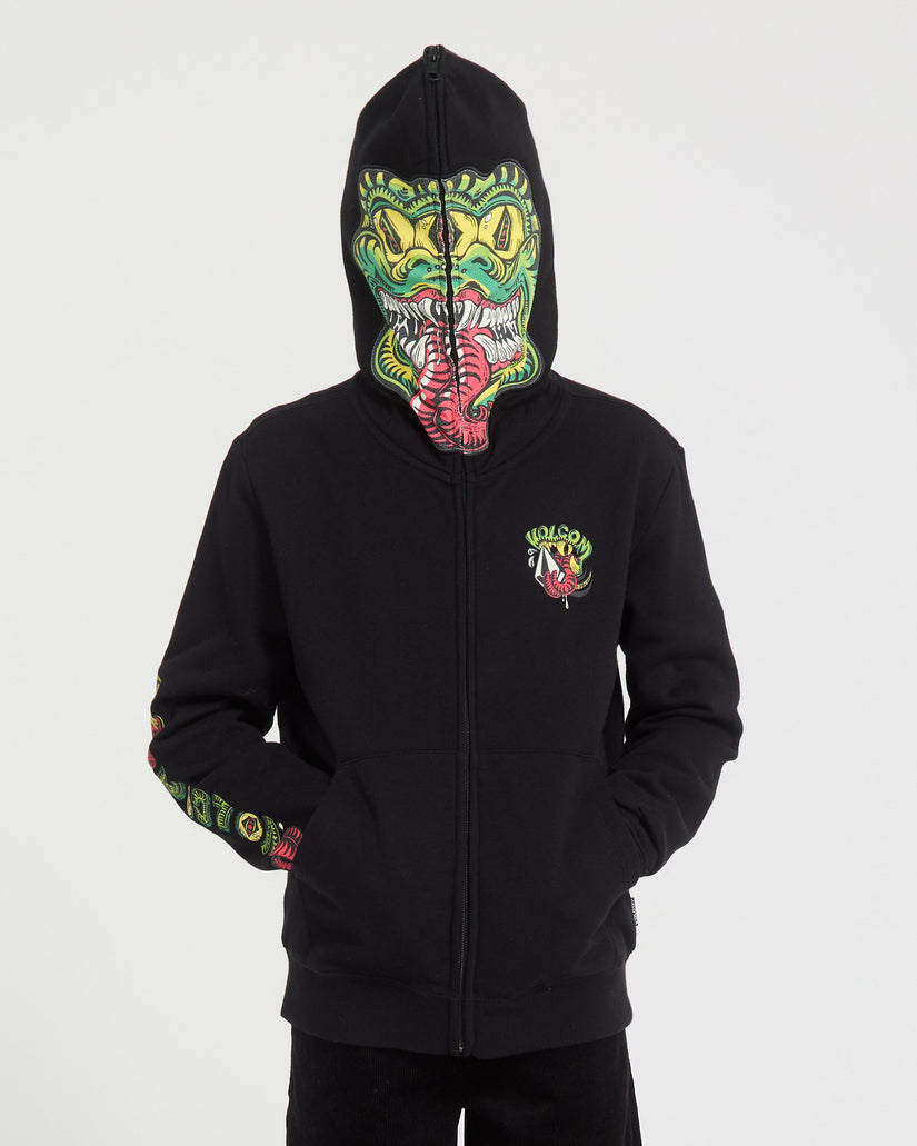 Sweat à capuche zippé Snaky - Black - (ENFANT)
