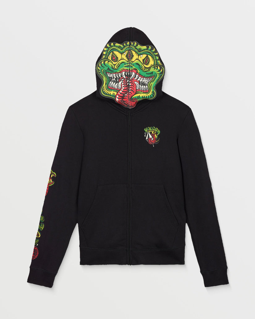 Sweat à capuche zippé Snaky - Black - (ENFANT)