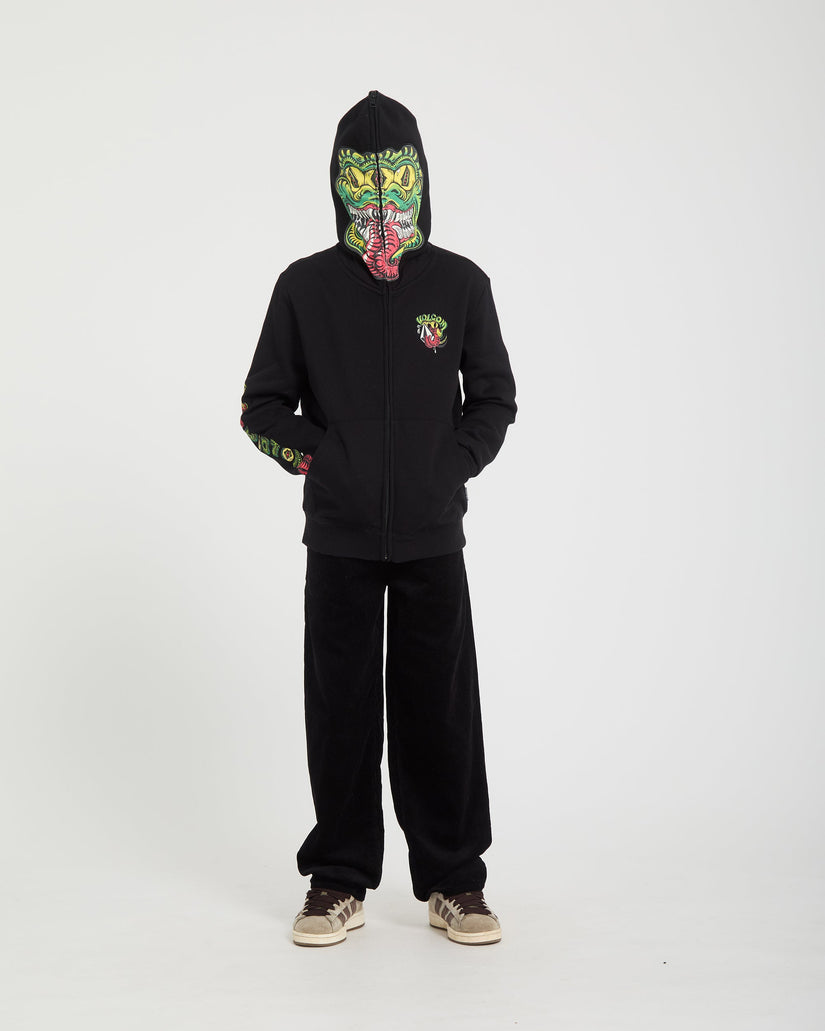 Sweat à capuche zippé Snaky - Black - (ENFANT)