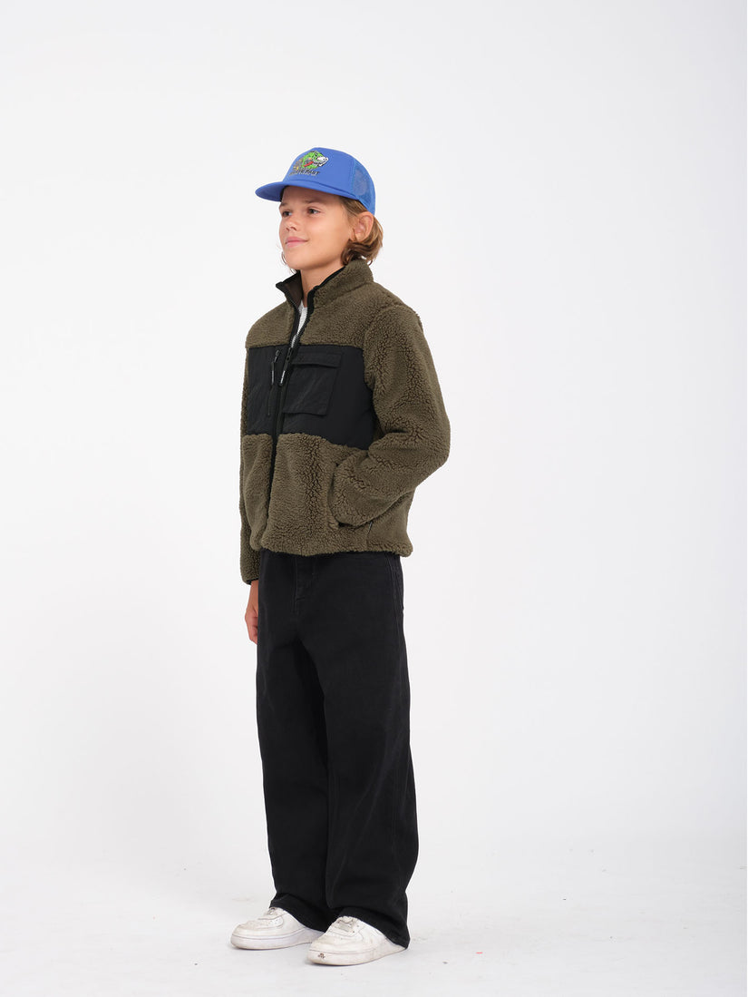 Sweat Sherpa zippé Storm Stone - WINTERMOSS - (ENFANT)