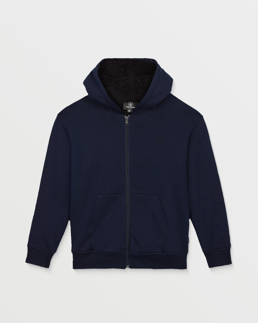 Sweat à capuche zippé doublé Single Stone - Marine - (ENFANT)