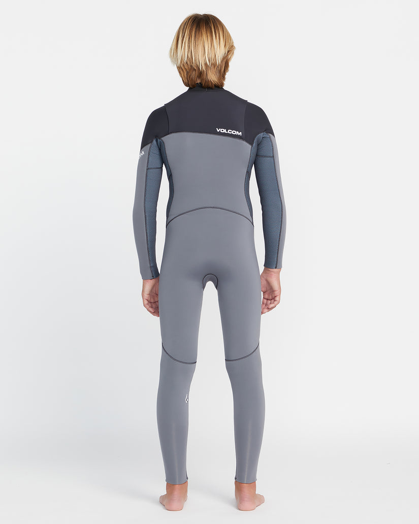 Combinaison De Surf 3/2 Mm Manches Longues Zippée Poitrine - Charcoal - (ENFANT)