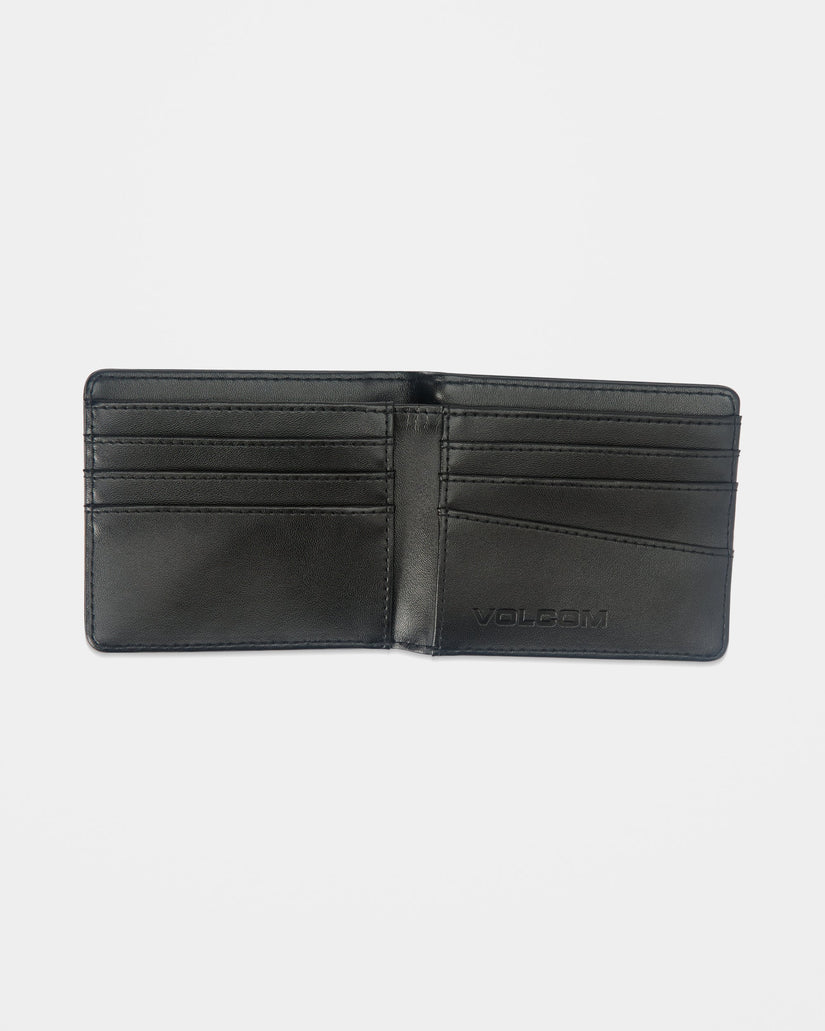 Portefeuille en cuir Single Stone - Black