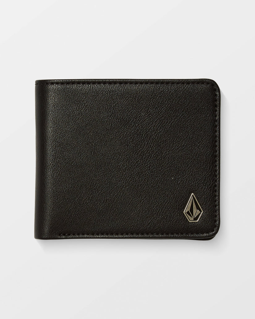 Petit portefeuille Slim Stone - Black