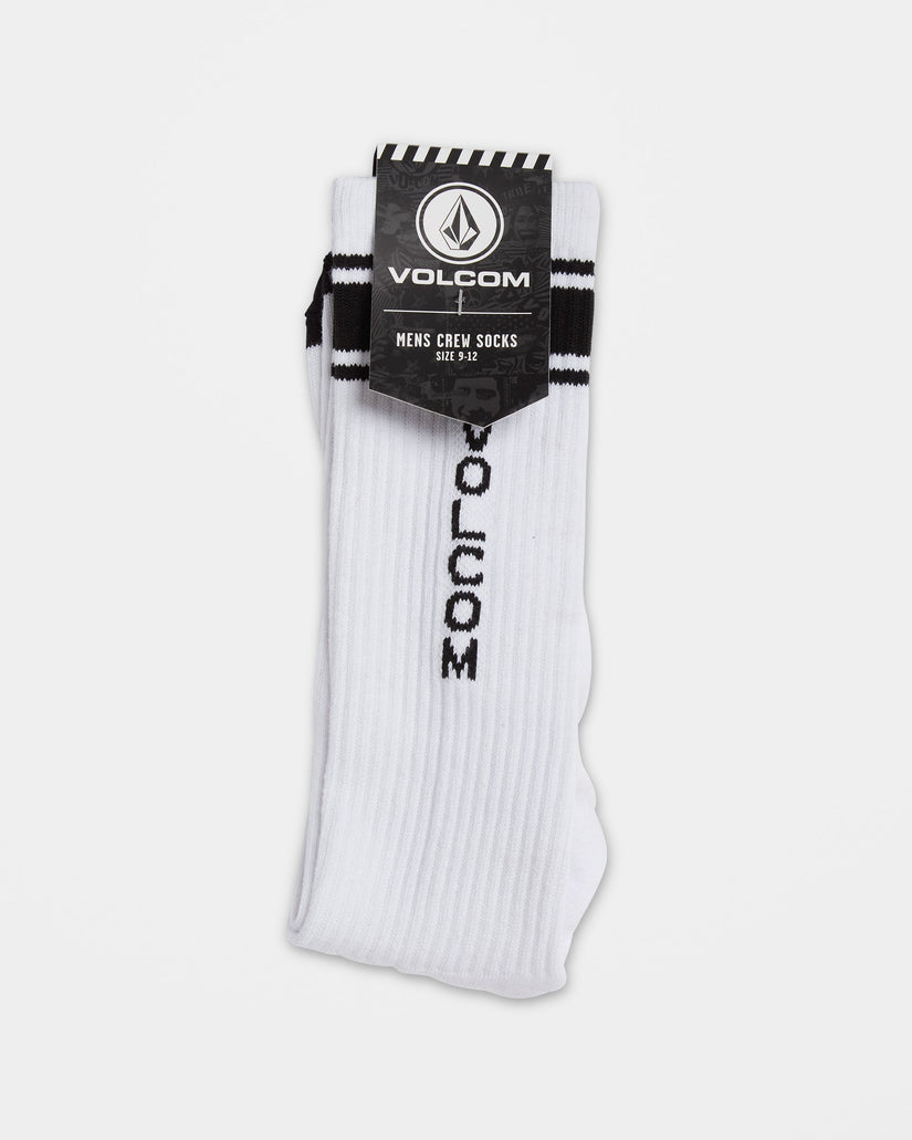 Chaussettes High Stripe - White