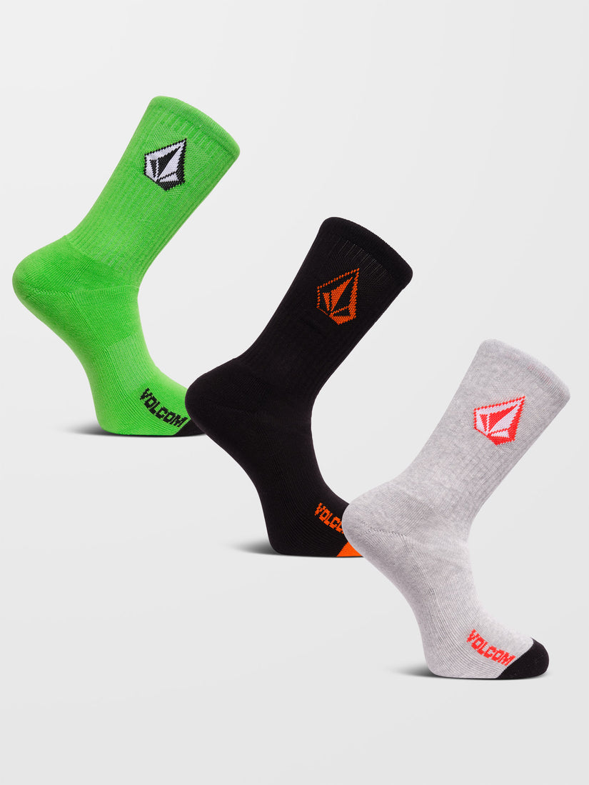 Chaussettes Full Stone (Pack de 3) - ELECTRIC GREEN