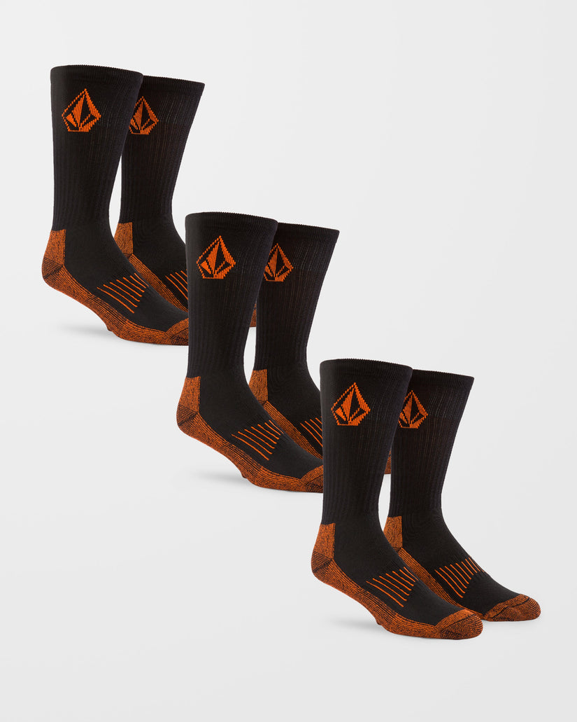 Chaussettes Volcom Workwear (3 paires) - Black