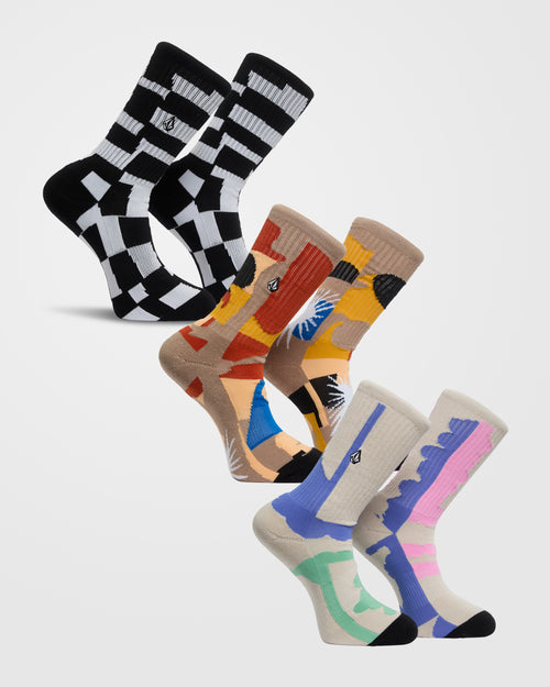 Chaussettes Carrau Print Mixer (3 paires)