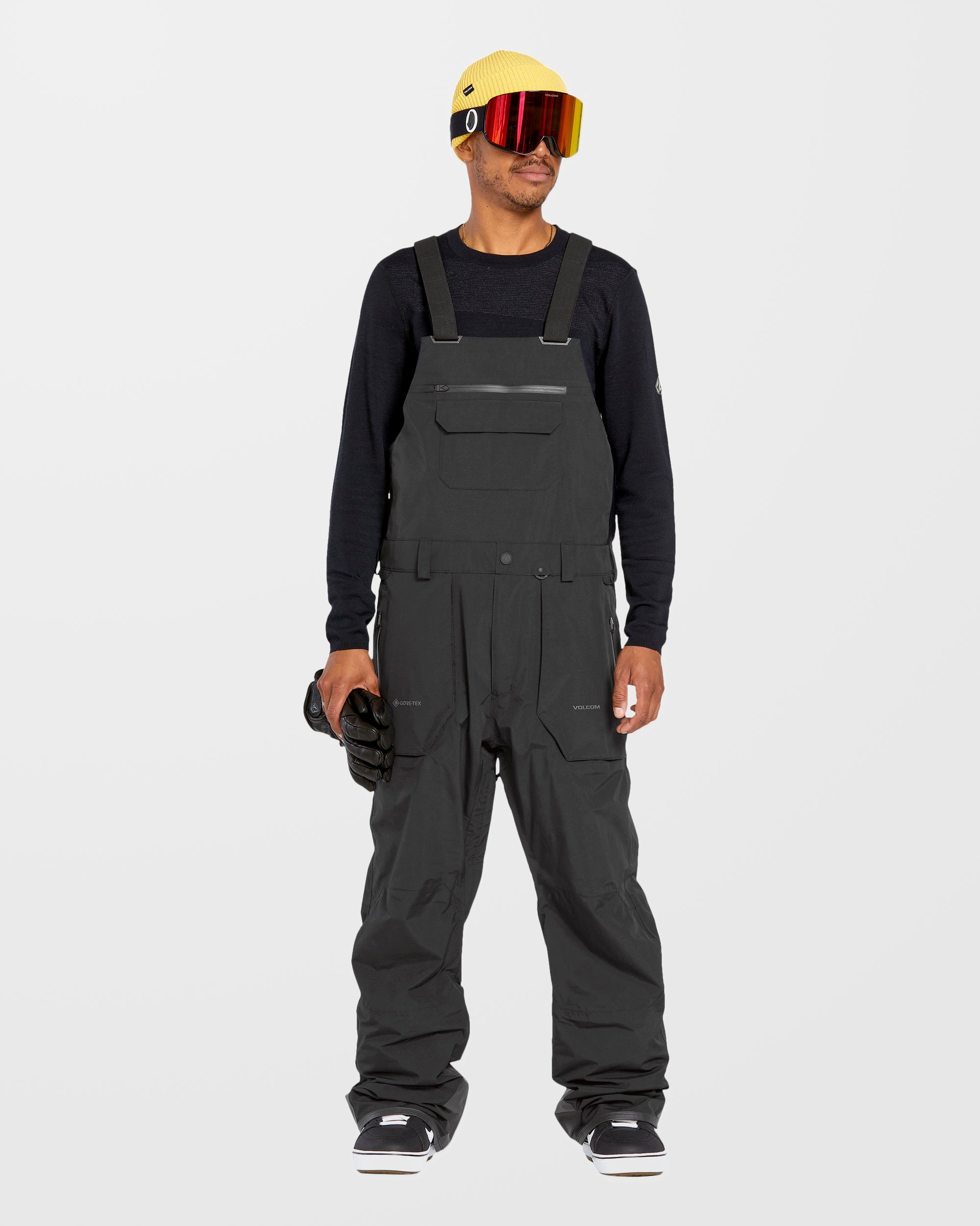 スノーボード VOLCOM Rain Gore-Tex Bib Overalls XL Combinaison Rain Gore-Tex Bib - Black - Homme - Volcom France
