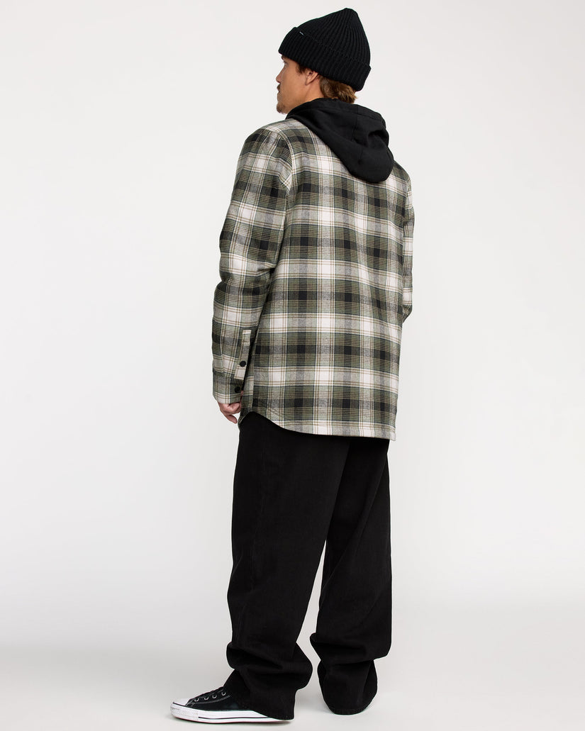 Veste Flannel Insulated Kenson - Black Green