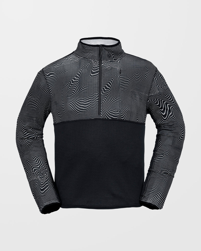 Sweat Gridlock Second Layer Fleece - Black Print