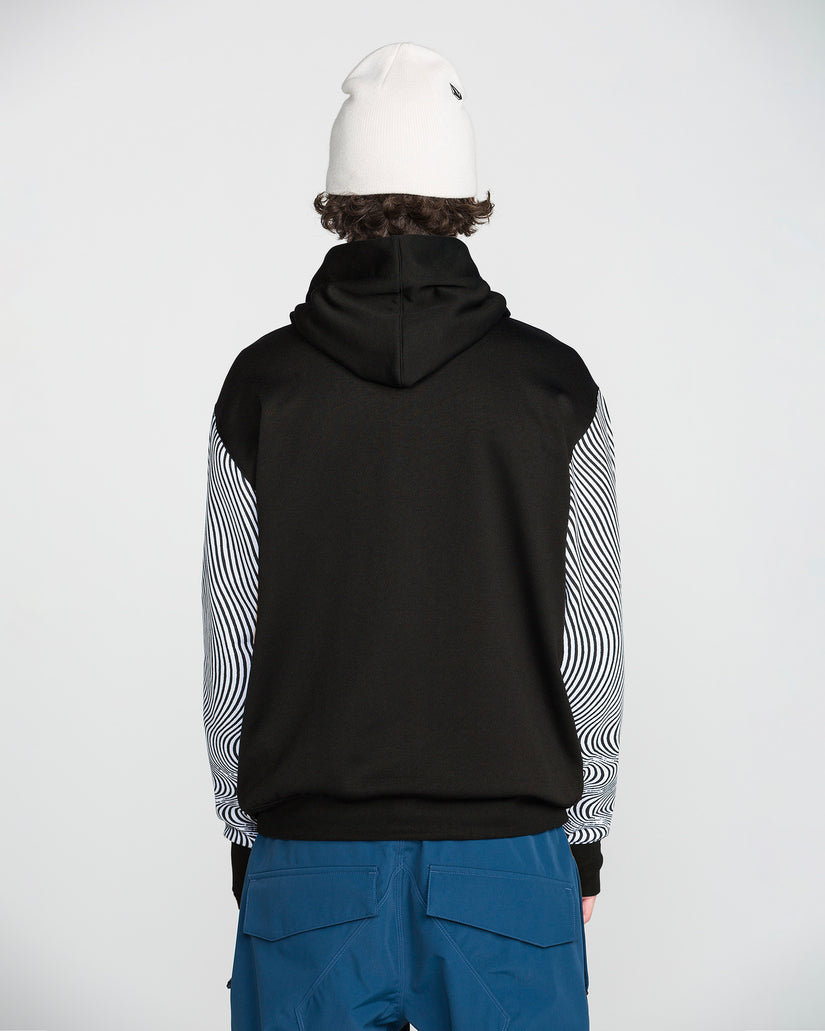 Sweat à capuche Hydro Riding - Black/White